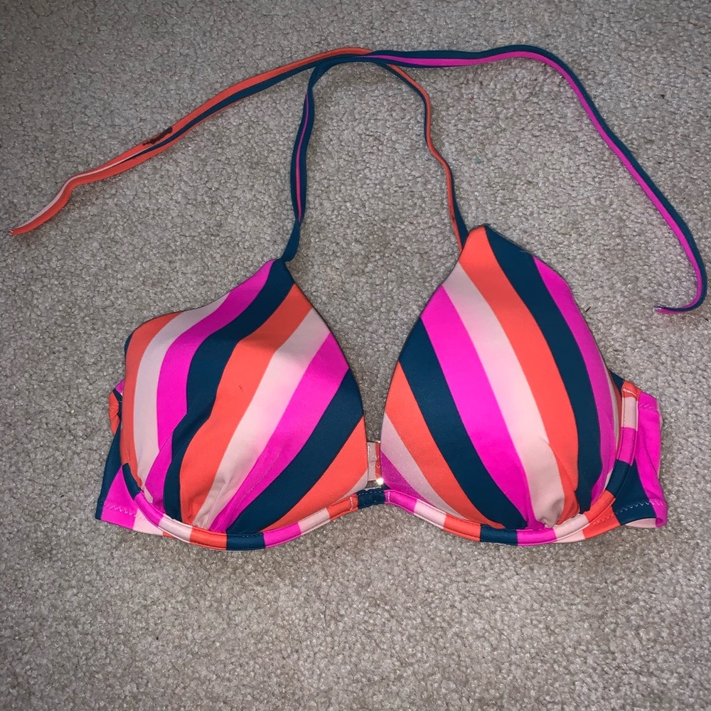 Striped tie bikini